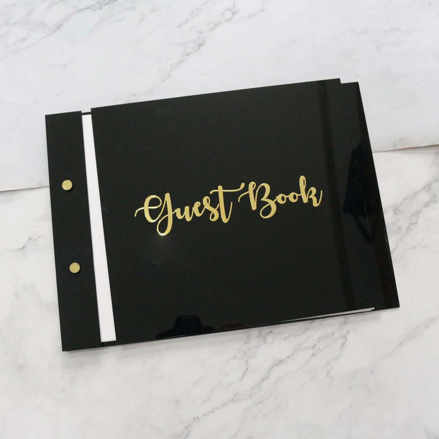 Acrylic Guest Book Wedding Supplies Personalized Custom
